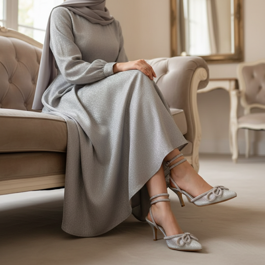 Stripie - Glittery Silver